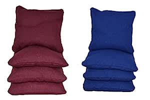 Custom Cornhole Boards CHB-C-BUR-RBL Maroon & Royal Blue Corn Filled ...