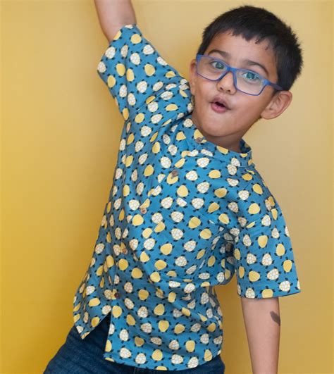Turtle Print Shirt - 100% Cotton – ribboncandy.in