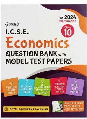ICSE GOYAL Question Bank & Model Test Papers Economics-Class-10: Buy ...