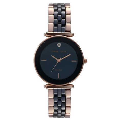 Anne Klein Quartz Analog Mother of Pearl Dial Ceramic Strap Watch for