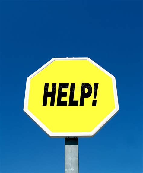 Help! stock photo. Image of yellow, letters, blue, message - 1269072