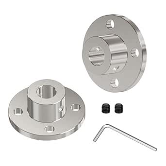 FOCMKEAS 7mm(0.28 in) Flange Shaft Coupling, Rigid Coupling Motors ...