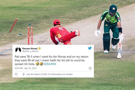 Twitter reactions fans bash Pakistan after 19-run loss to Zimbabwe