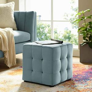 Smarts collection Stool with Fabric Cover and Cube Seat with High ...