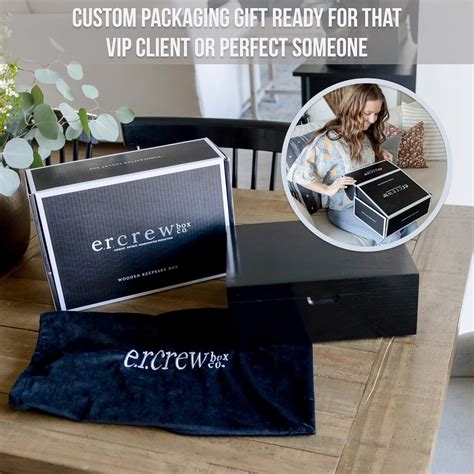 Buy e.r. crew box co. Large Wooden Box with Hinged Lid - 12x9 Inch Wood ...