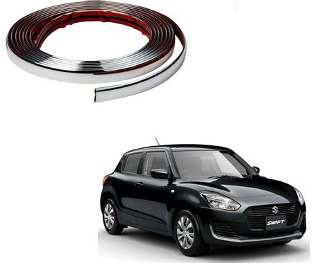 Buy Auto Addict Car Side Window Chrome Beading Roll 10MM 20 Mtr For ...