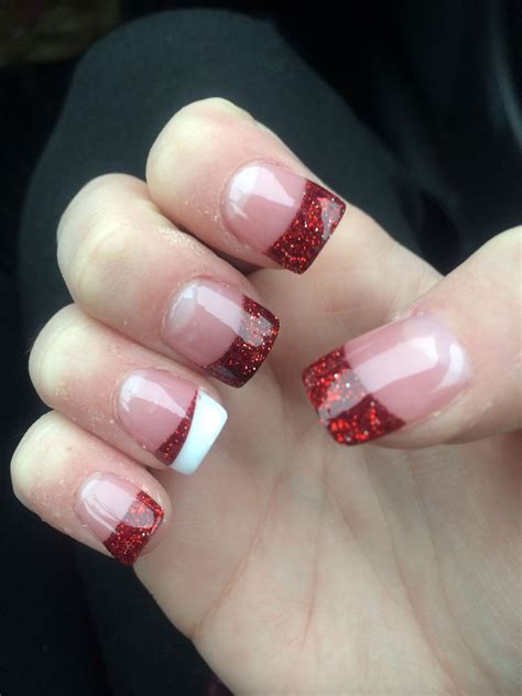 Pin by Jenna Kearns on Beauty | Red acrylic nails, Xmas nails ...