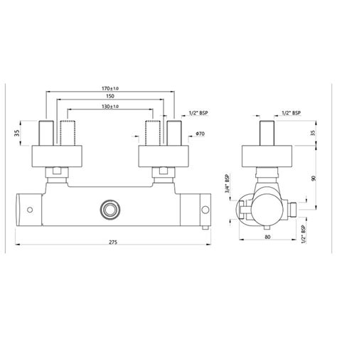 Jaquar 2 Way Thermostatic Mixer Opal Prime OPP-ACR-15653PM Normal Flow ...