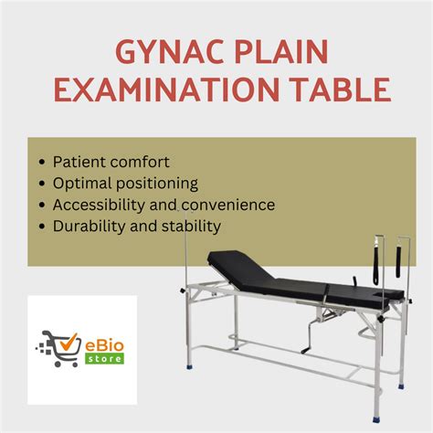 Enhance Patient Comfort: Gynac Plain Examination Table - Premium ...