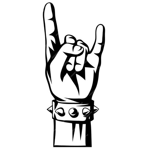 A close up of a hand making a peace sign with a finger | Premium Vector