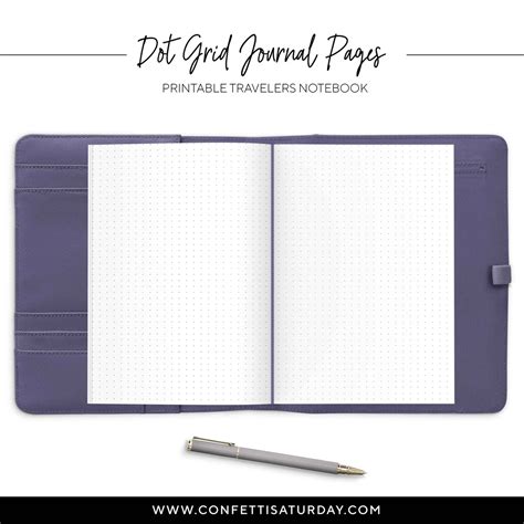 Bullet Journal Dot Grid Travelers Notebook