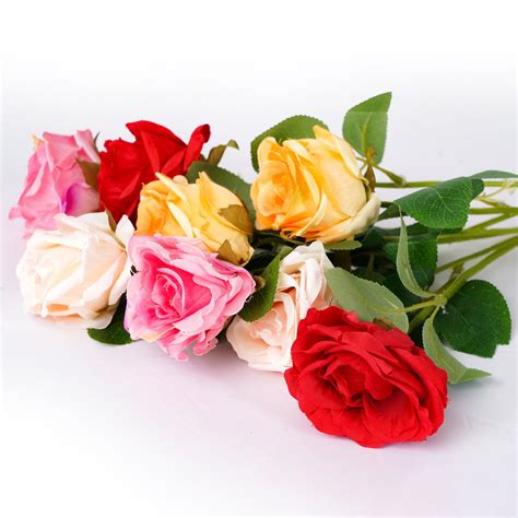 Buy FORTISTA Artificial Rose Flower Bunch/Artificial Plants, Fabric ...