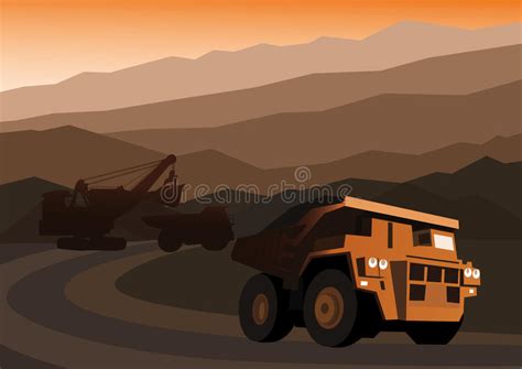 联合矿业在煤矿 向量例证. 插画 包括有 联合矿业在煤矿 - 68498669