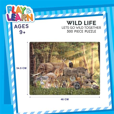 Buy Funskool-Wild Life, Play & Learn Educational Puzzle Game,300 Pieces ...