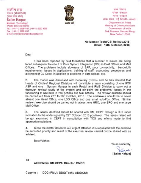 Constitution of team at Circle, Regional and Divisional level to ...