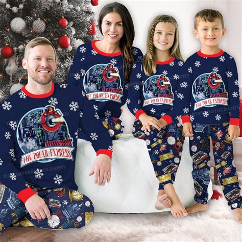 Christmas Family Pajamas Set Xmas Family Outfit Christmas on Polar ...