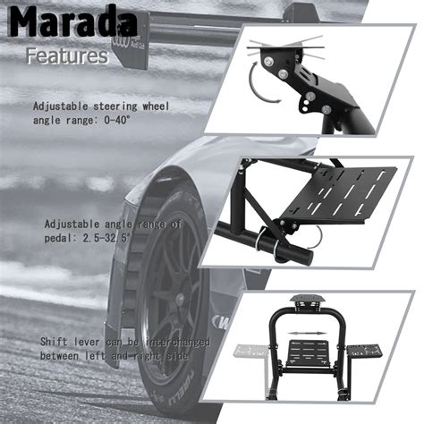 Buy Marada Racing Cockpit Frame Upgrade Stable Racing Wheel Stand ...