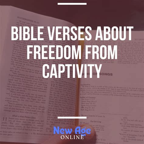 41 Powerful Bible Verses About Freedom From Captivity
