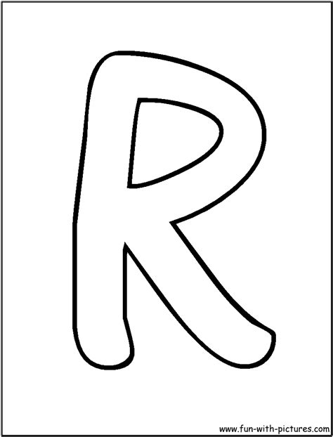 Printable Bubble Letter R - Printable Free Templates