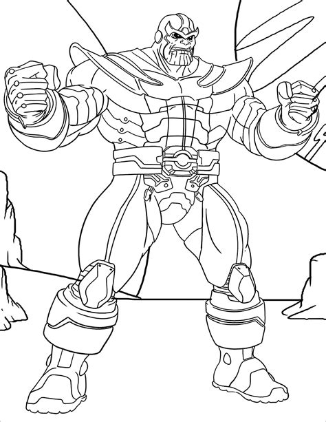 Thanos - Thanos Coloring Pages