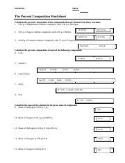 Worksheet-Percent-Composition-1.doc - Chemistry Name Period The ...