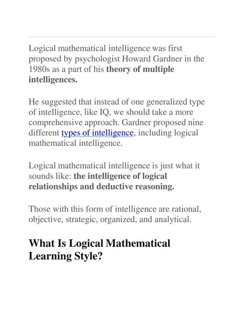 Image result for Example of Logical Mathematical Intelligence