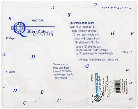 QUILTER'S RULE , Captured Foot Rope : Amazon.in: Home & Kitchen