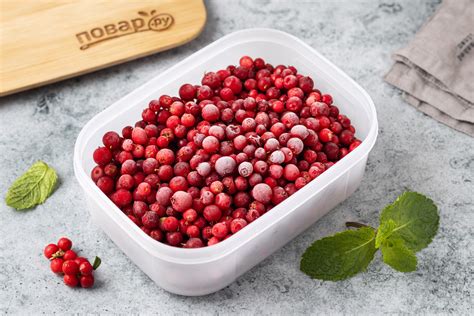 Брусника замороженная домашняя - пошаговый рецепт с фото на Повар.ру