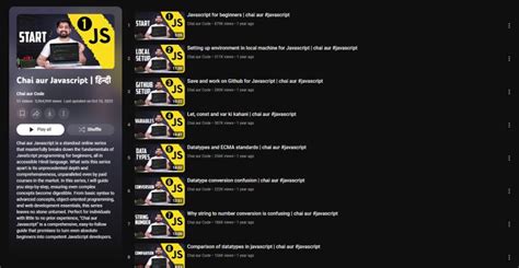 Image result for Chai Aur Code JavaScript