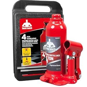 Jack Boss Bottle Jack 4 Ton (8,800 LBs) Welded Hydraulic Car Jack with ...