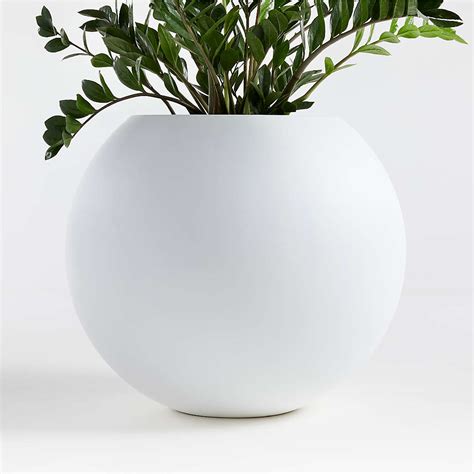 White Plant Pots & White Planters for the Garden | Crate & Barrel