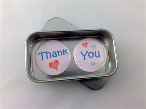 Buy Thank You Magnet Gift Set. 2 X 25mm Magnets Complete With Gift Tin ...