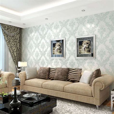 25+ Elegant Living Room Wallpaper Design For Amazing Home Decoration ...