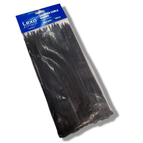 Amarra negra 250 x 4,8 mm 100u LEXO – JCM