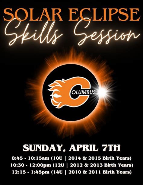 Solar Eclipse Skills Session, 2501 Lincoln Park Dr., Columbus, IN ...
