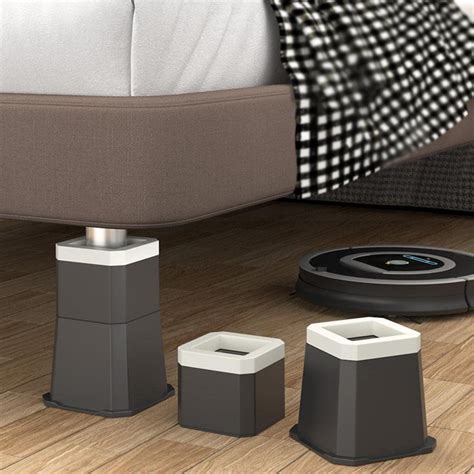 Furniture Risers Bed Risers Anti Slip for Sofa Bed Table Black ...