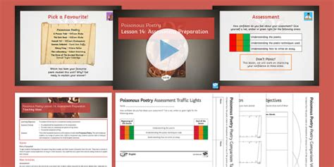 Poisonous Poetry Lesson 14: Assessment Preparation Lesson Pack