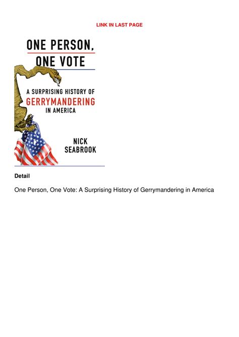 PPT - PDF_ One Person, One Vote: A Surprising History of Gerrymandering ...