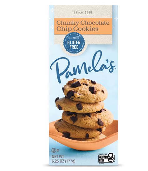 Pamela's Gluten Free Chunky Chocolate Chip Cookies, 7.25 Oz [6 Pack ...