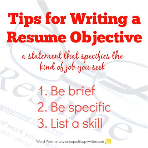3 Tips for Writing a Resume Objective