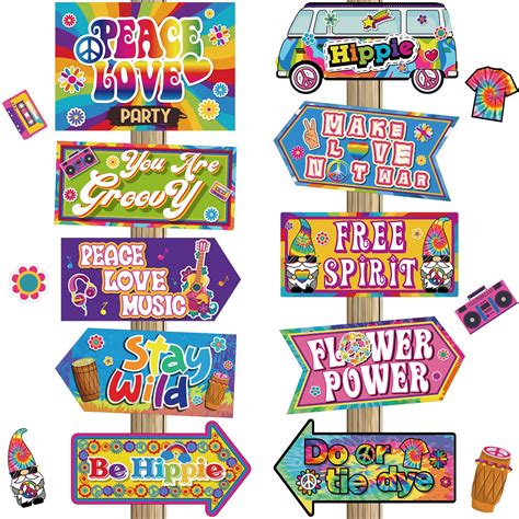 60's Party Decorations 1960s Party Signs Wall Decor 60's Retro Signs ...