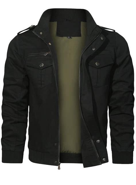 Hood Crew Men's Casual Jackets Windbreaker Outwear Cargo Bomber Jackets ...