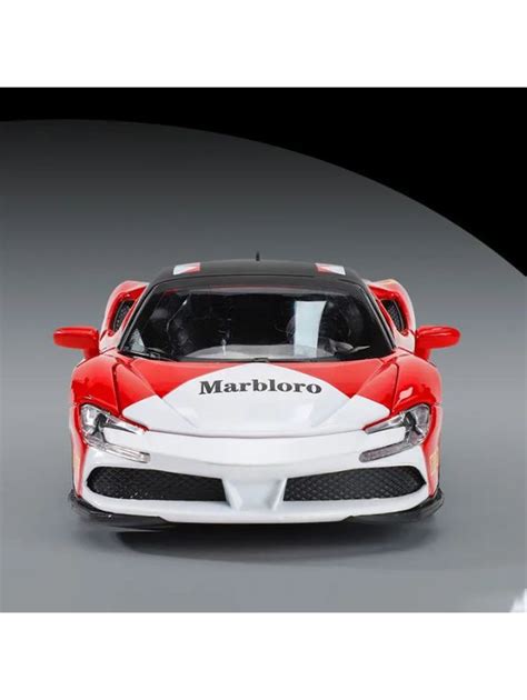 Metallic Red – Ferrari SF90 Sports Car Diecast Model Scale 1:32 TZ ...