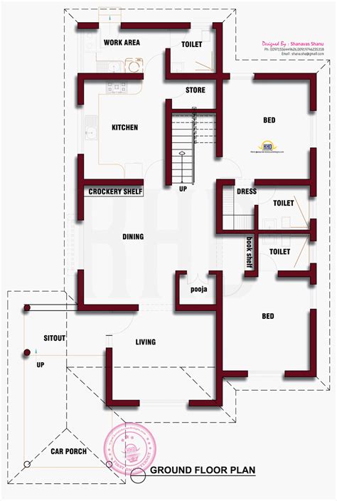 Beautiful Kerala house photo with floor plan - Kerala home design and ...