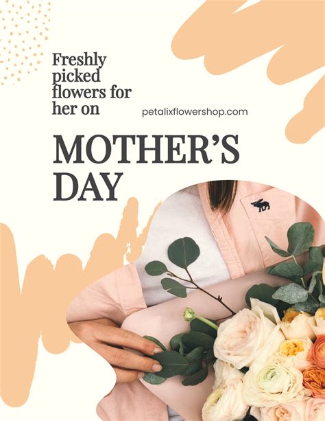 Free Floral Mother's Day Flyer Template to Edit Online