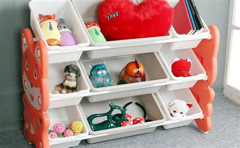 The Tickle Toe Kids Multifunctainal Book Toy Organizer Storage Rack 9 ...