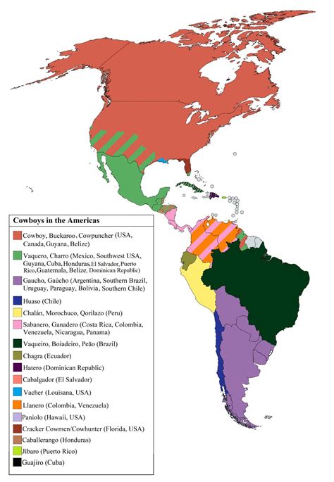 "Cowboys" in the Americas 🤠 Interesting fact: “buckaroo” is an English ...