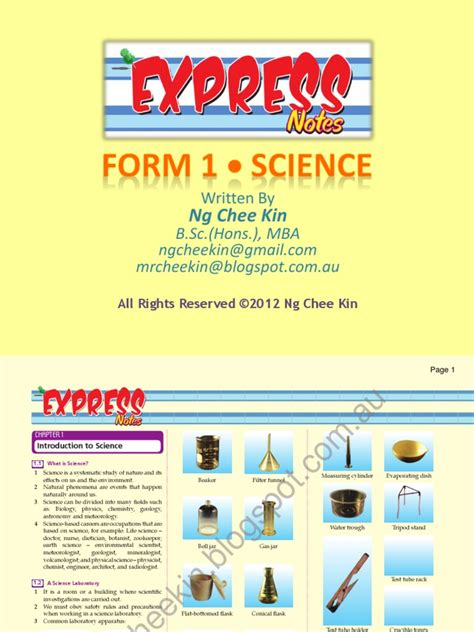 Image result for Science Form 1 Chapter Short Notes