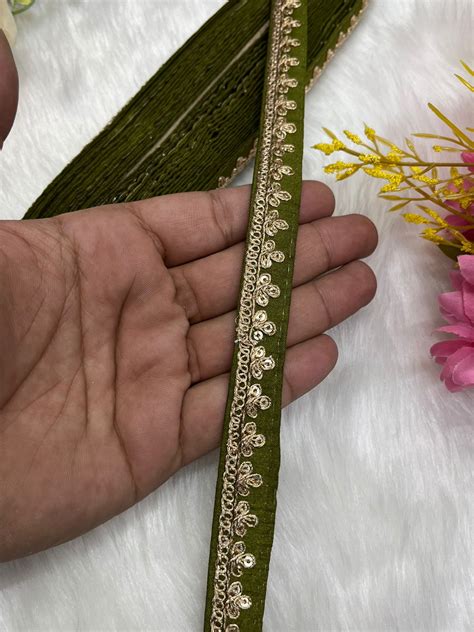 Embroidered Designer Lace, Indian Wedding Trims, Saree Border, Lace Re ...