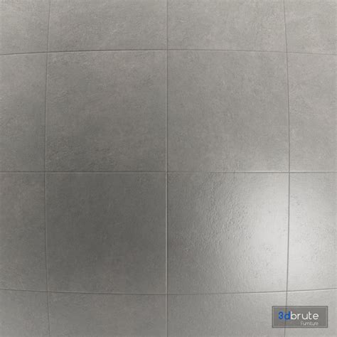 Cumulus Gray Concrete Floor Tile 3d model Buy Download 3dbrute